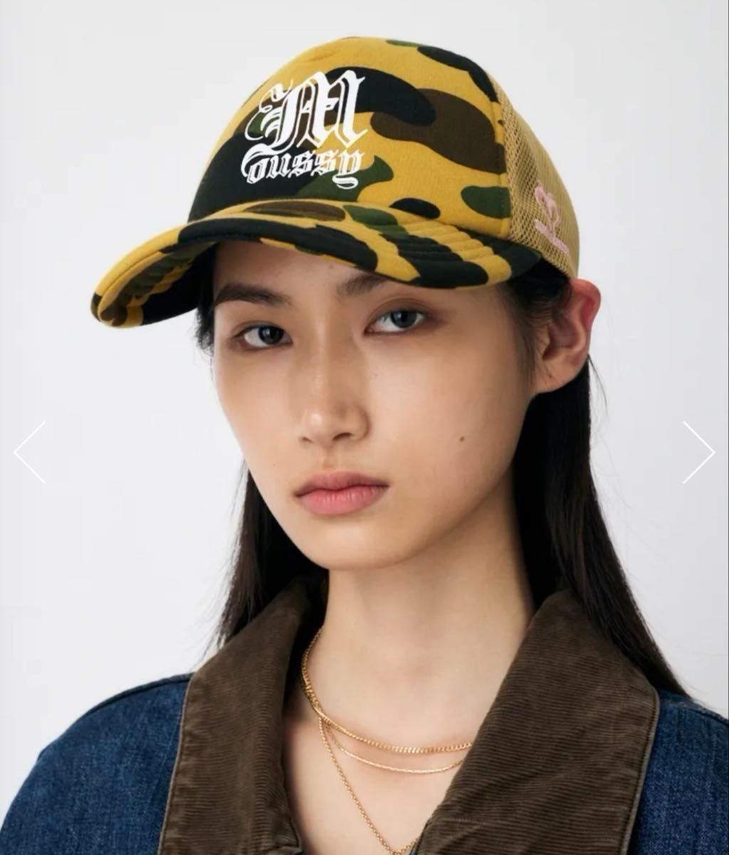 MOUSSY×APE BP/MS REISSUE MESH キャップ マウジーベイプエイプコラボ