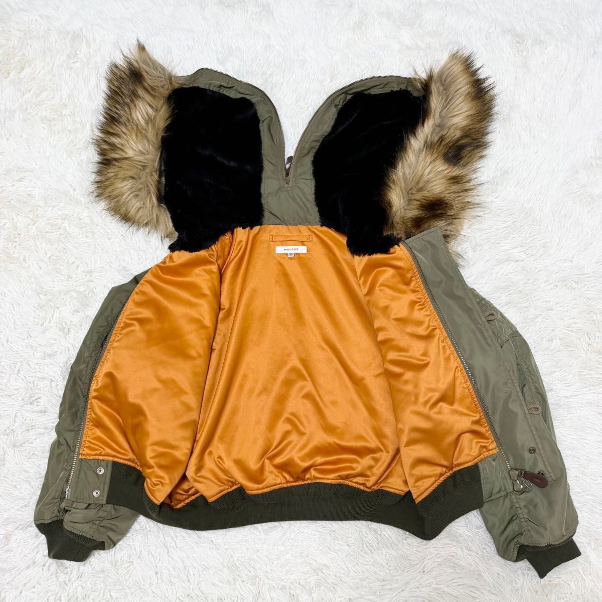 MOUSSY N-2B フライトジャケット Y2K archive カーキ ミリタリー N2B