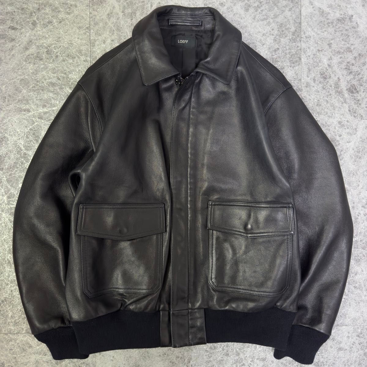 定価126 500円 LOEFF ロエフ A-2 ラムレザー フライトジャケット