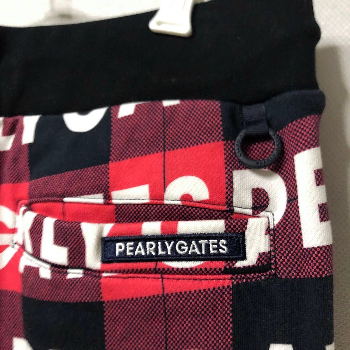 パーリーゲイツ PEARLY GATES スウェットパンツ ロゴ総柄 チェック 裏