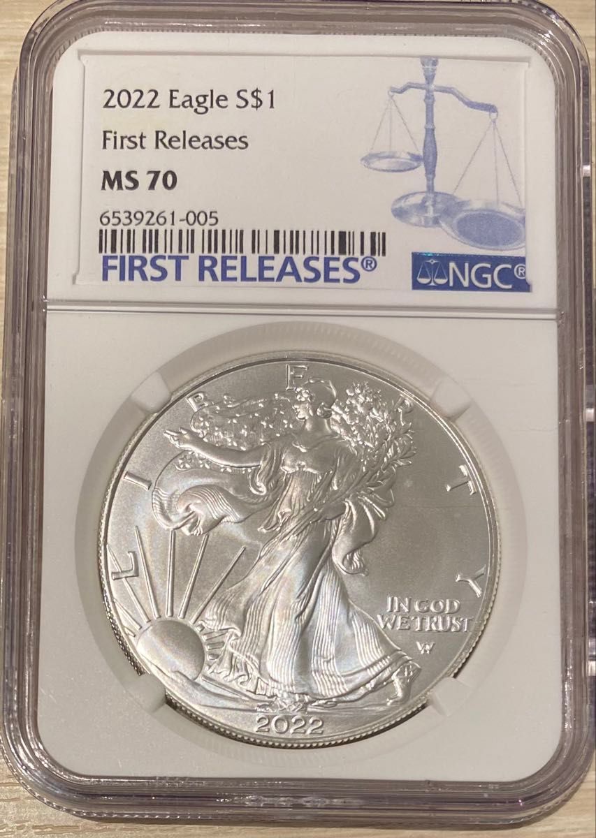 2022 アメリカ イーグル銀貨NGC MS70 First Release｜Yahoo!フリマ（旧