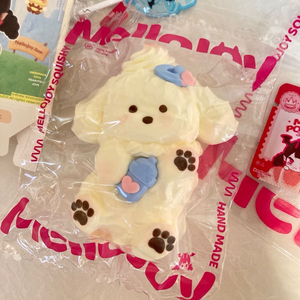 未使用 Mellojoy アニマルシリーズ クリームわん ゆきこ スクイーズ