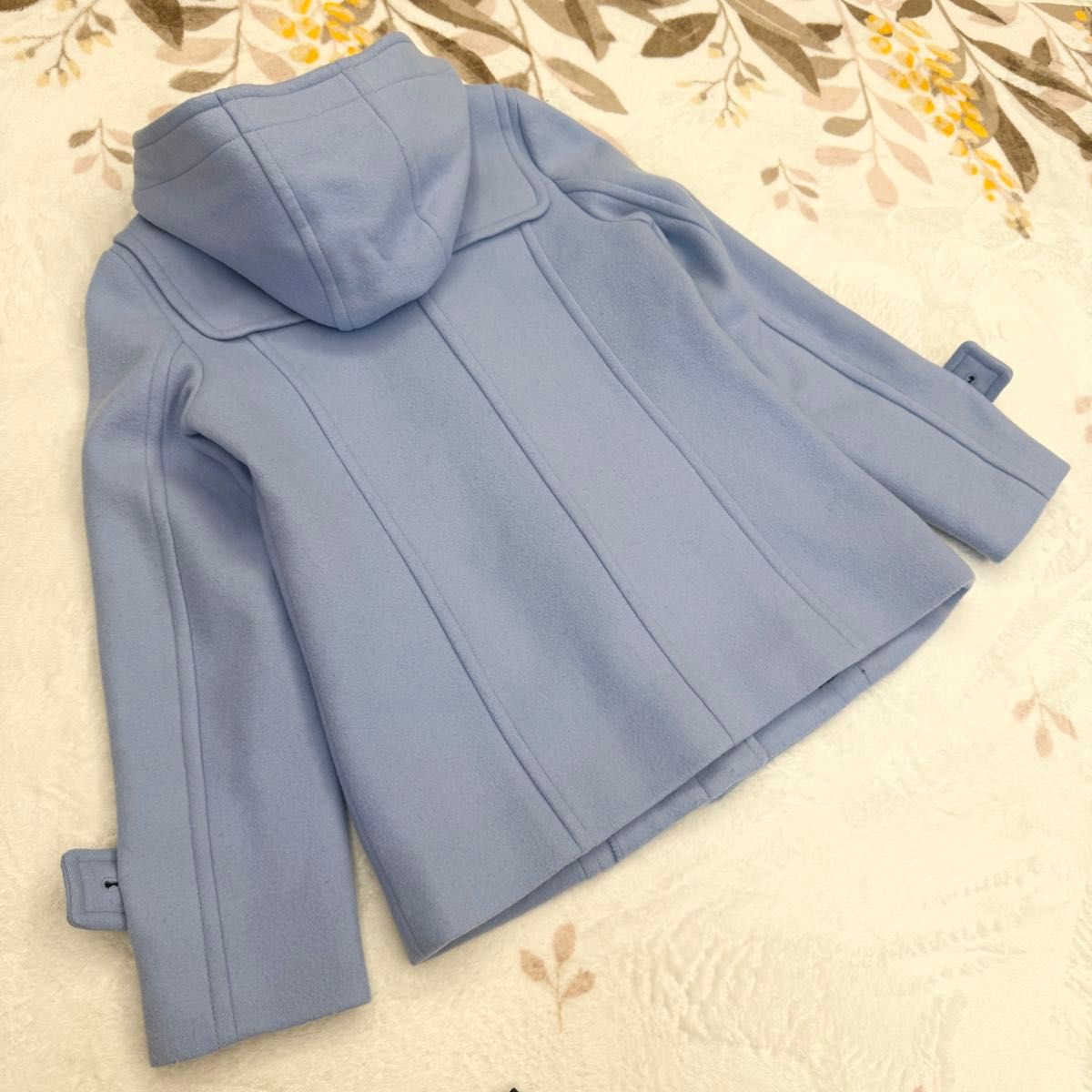 美品 BLUE LABEL CRESTBRIDGE ダッフルコート 水色 38 M ブルー