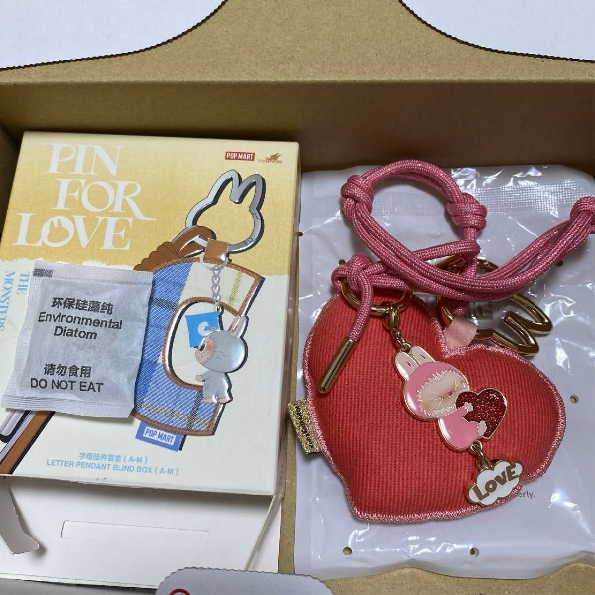 ラブブ PIN FOR LOVE イニシャル チャーム シークレット ハート｜Yahoo
