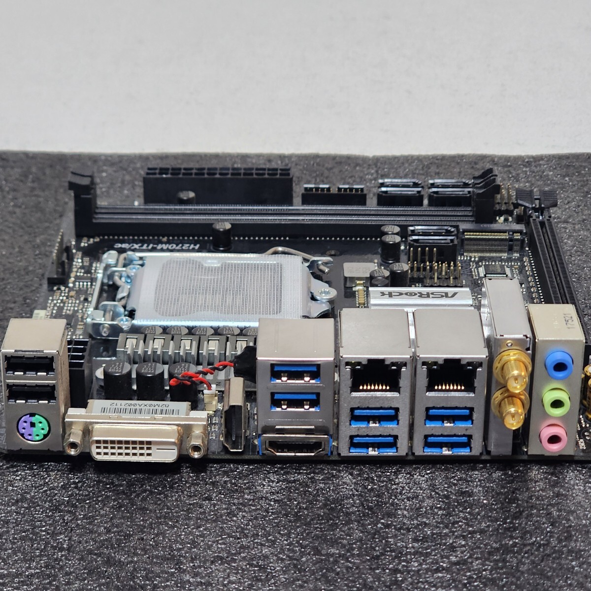 動作品訳有 ASRock H270M-ITX/ac (LGA1151 DDR4 mini-ITX wi-fi 自作ボタン