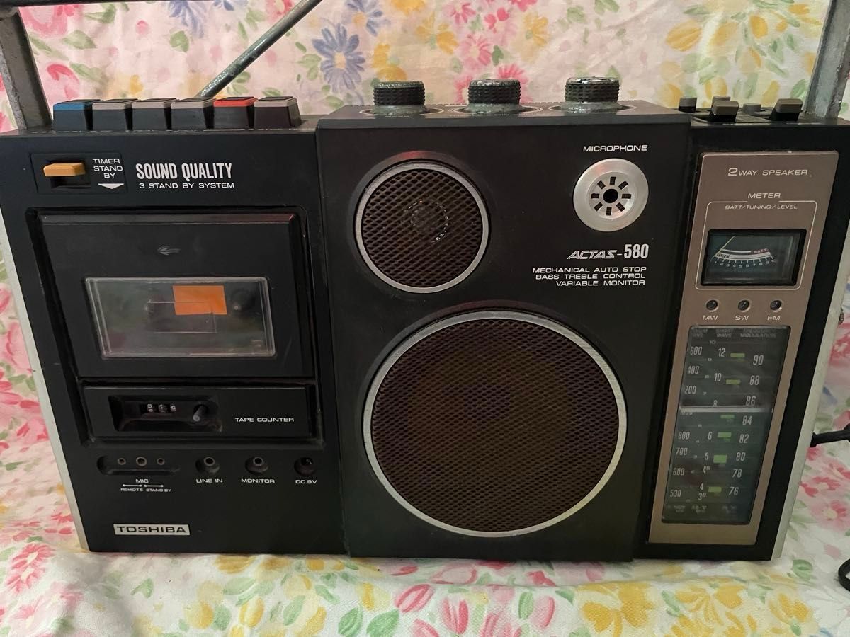 ラジオカセットレコーダー RT-580F 東芝 ACTAS-580 ラジカセ 現状品