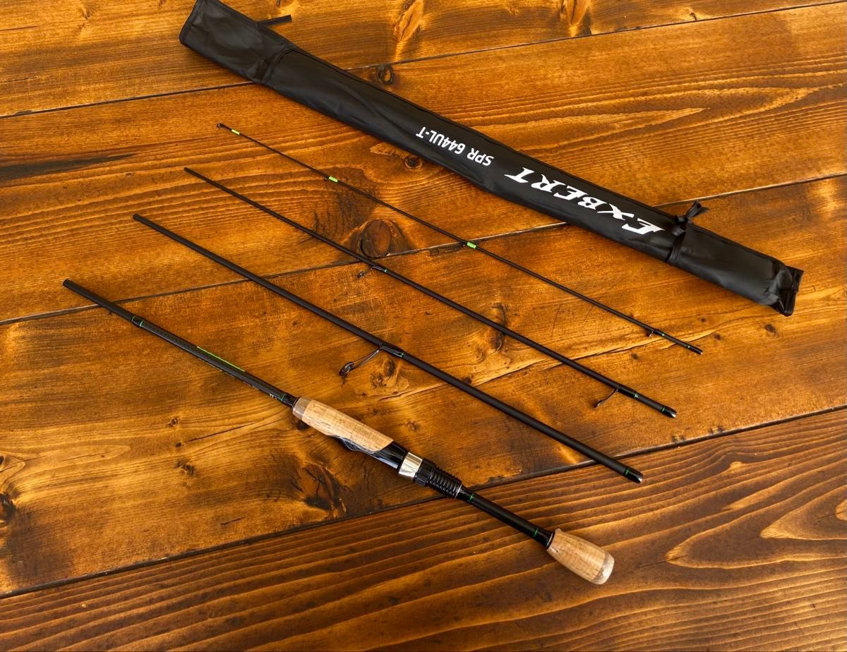4ピースパックロッド 644UL 196cm バスロッド バス釣り トラウト 超