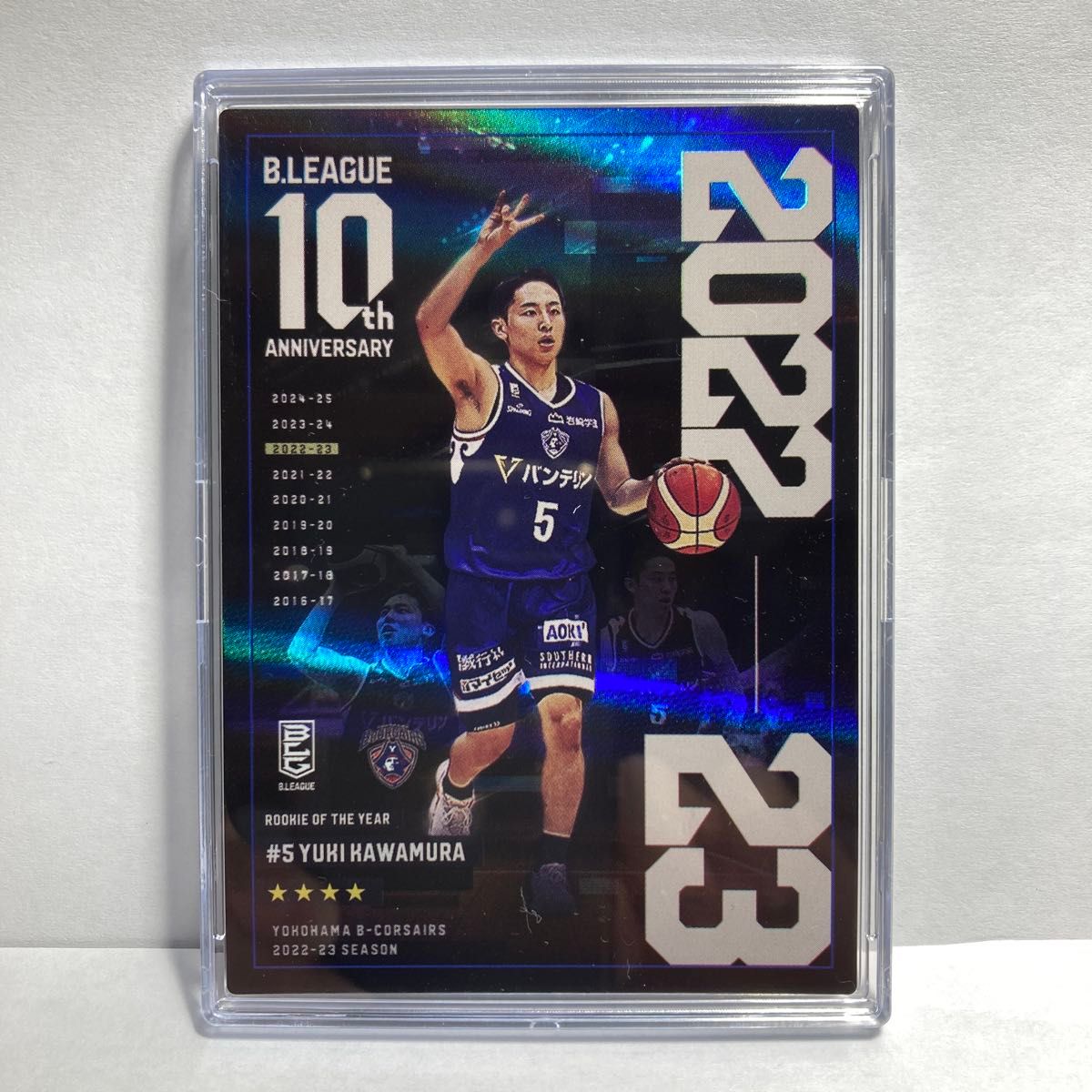 河村勇輝 カード B LEAGUE 10th ANNIVERSARY 2022-23 ROOKIE OF THE