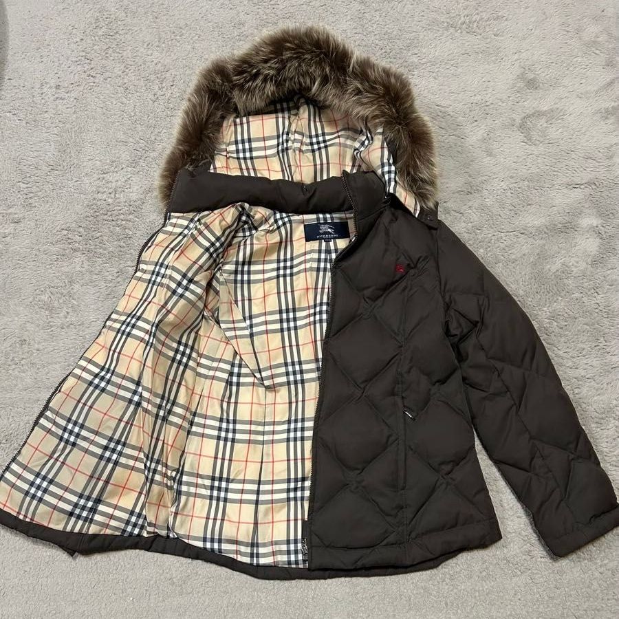 BURBERRY LONDON バーバリー ロンドン ダウンジャケット ファー付き