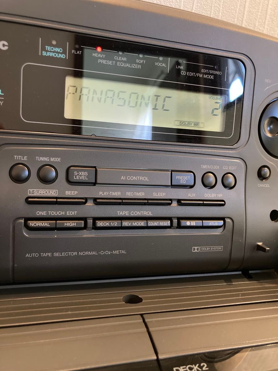 Panasonic RX-DT707 コブラトップ ステレオ CD ラジカセ バブル