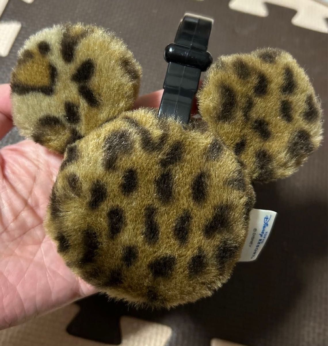 ディズニーヒョウ柄 イヤーマフ ディズニー 耳当て ヒョウ柄 ミッキー