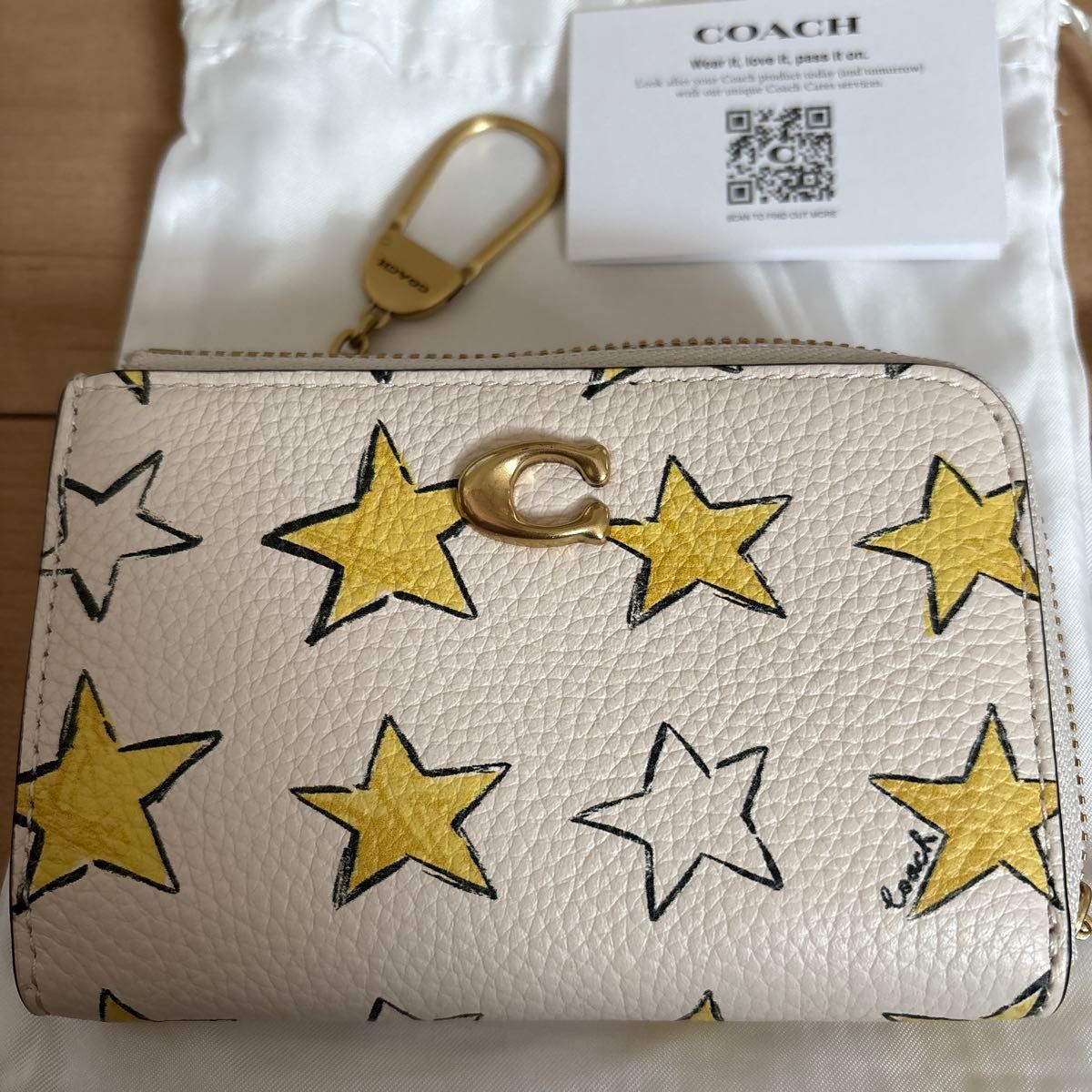 COACH コーチ キーケース 星柄 スター イエロー マルチカラー｜Yahoo