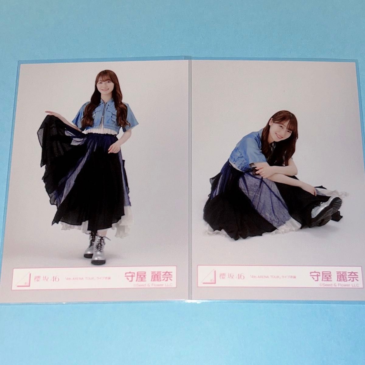 櫻坂46 守屋麗奈 4th ARENA TOUR ライブ衣装 生写真 ヒキ座り｜Yahoo