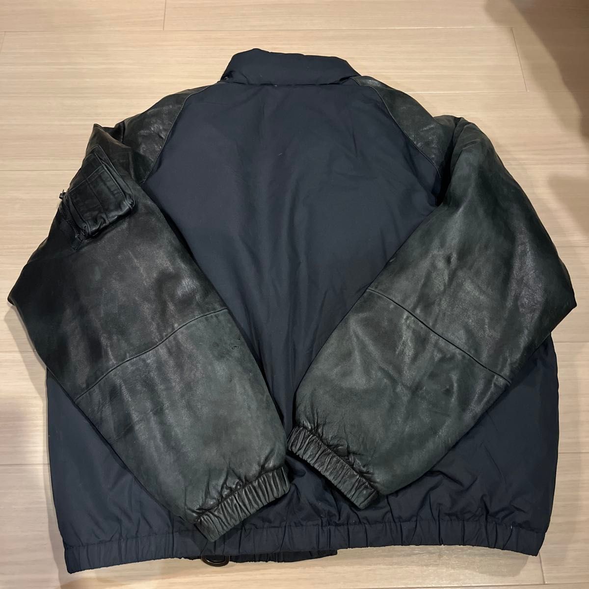 美品 90s POLO SPORT ポロラルフローレン レザーダウン L ダウン