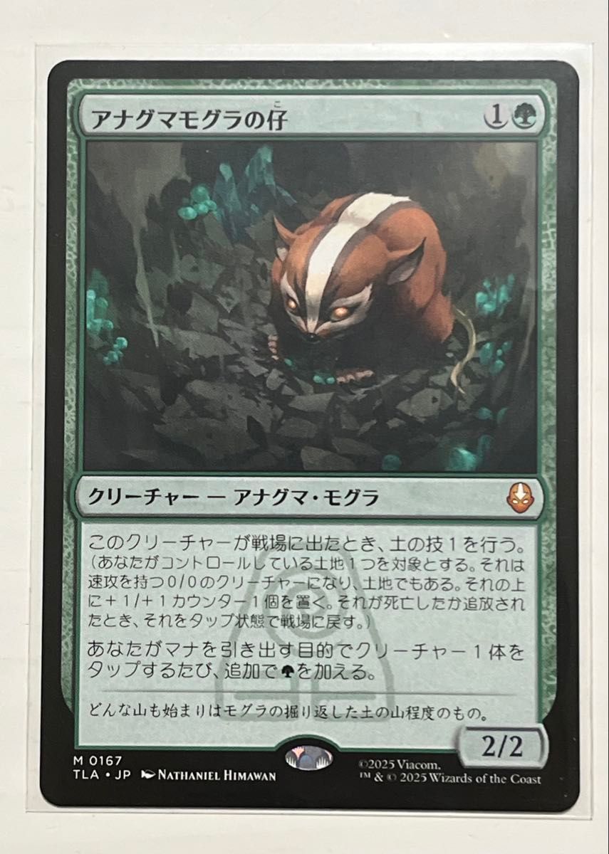MTG アバター伝説の少年アン アナグマモグラの仔 日本語 マジックザ