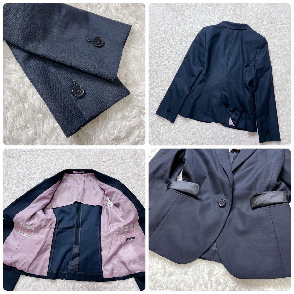 美品 レミュー アオキ パンツ スーツ セットアップ 3点セット 近年