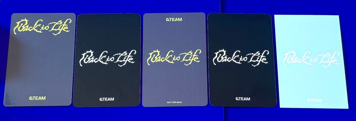 &TEAM KR 1st miniアルバム「Back to Life」トレカセット【EJ ver