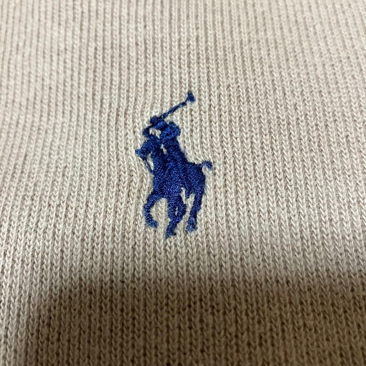 POLO RALPH LAUREN ハーフジップスウェット ベージュ ポロ刺繍 ラルフ