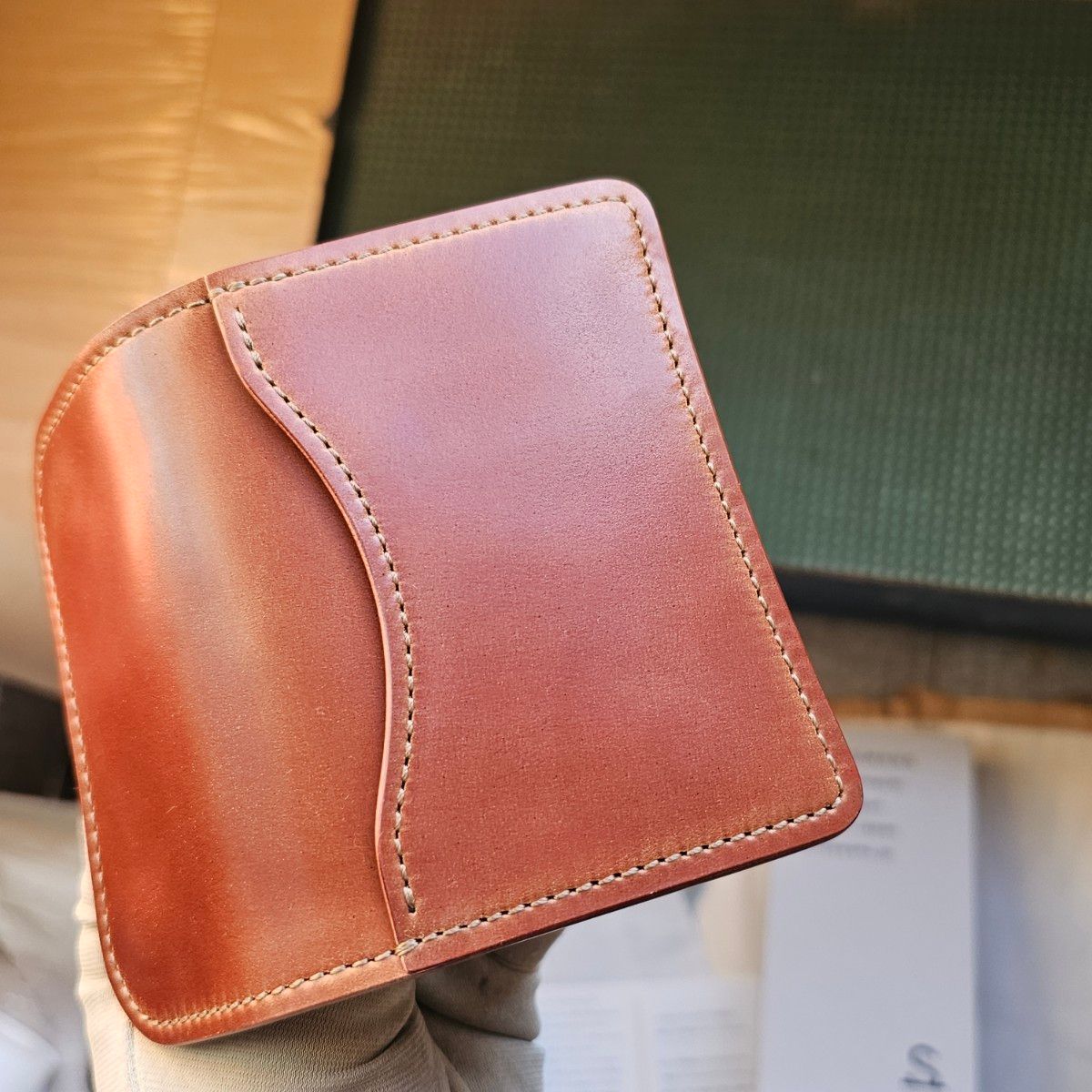 新品 シェルコードバン tongue タング アマレット CORDOVAN WILDSWANS