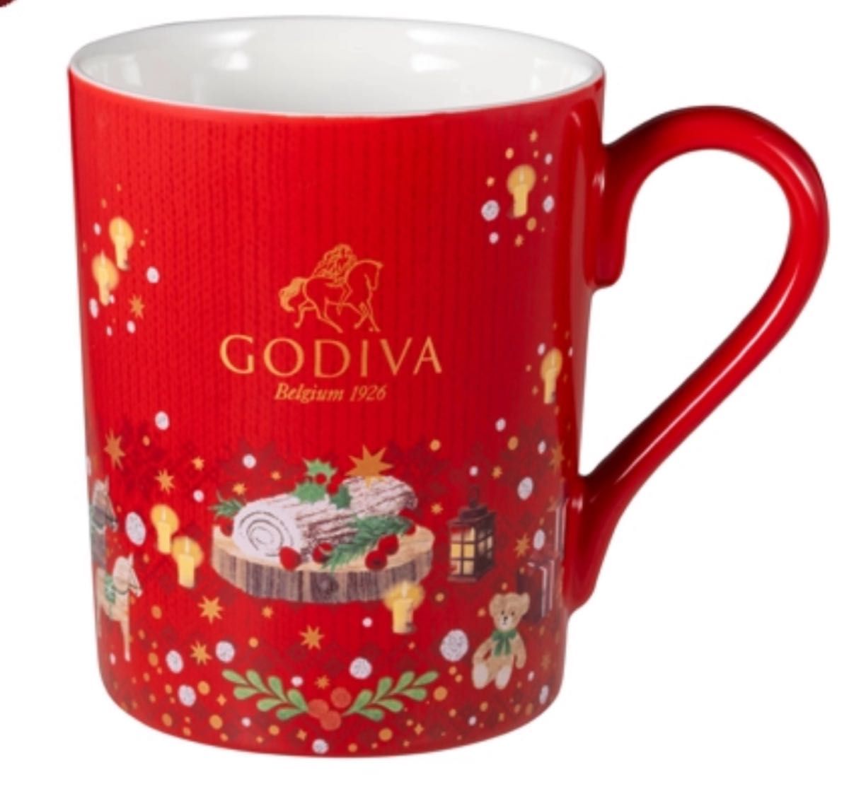 GODIVA ゴディバ マグカップ 2025 レッド クリスマス限定品 新品 赤
