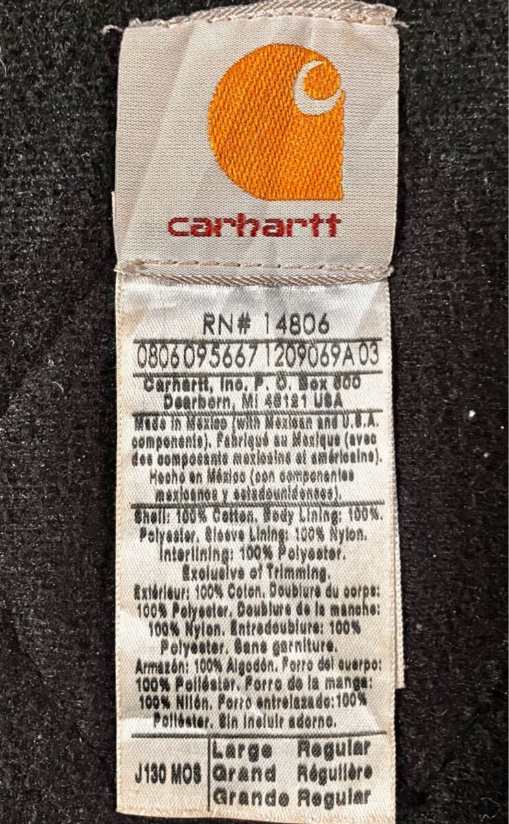 極上ハチノス】00s Carhartt J130 MOS(モスグリーン) アクティブ
