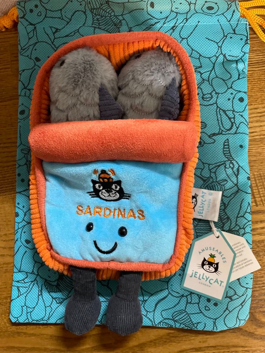 ジェリーキャット完売品/オイルサーディン缶 ぬいぐるみ｜Yahoo!フリマ