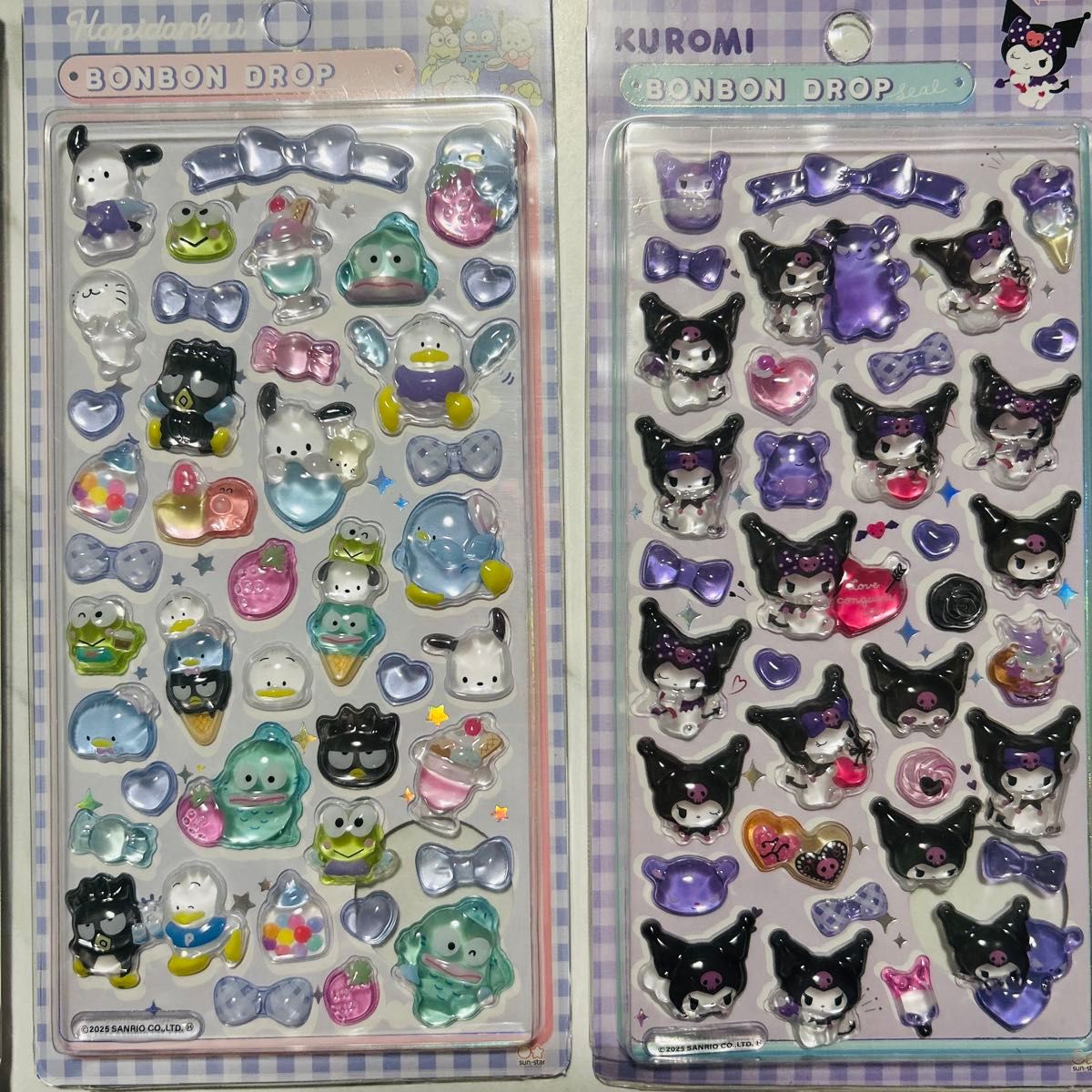サンリオボンボンドロップシール ぷくぷくシール8枚セット｜Yahoo