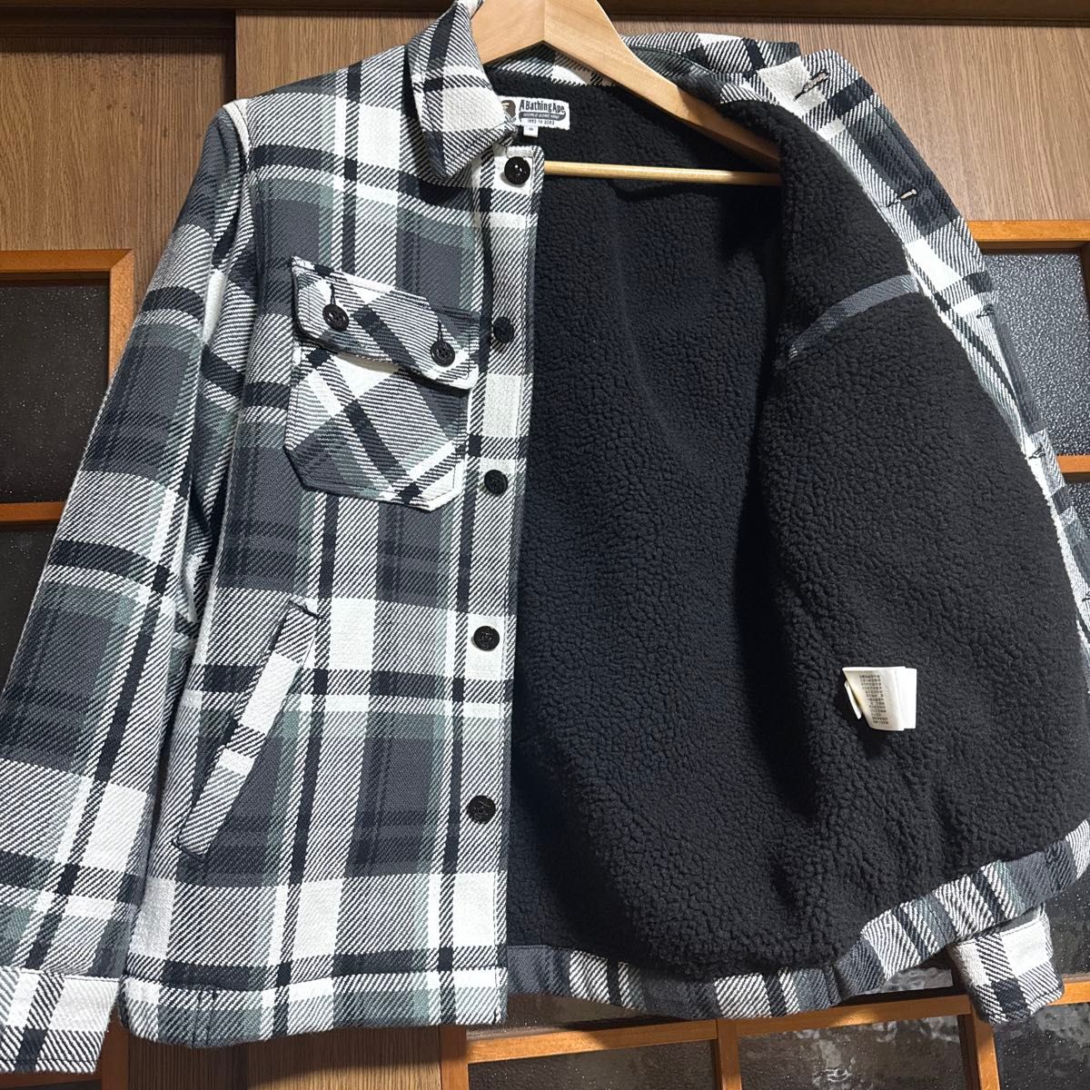 初期復刻 BAPE CHECK CPO JACKET (S) キムタク着用 木村拓哉 さんタク