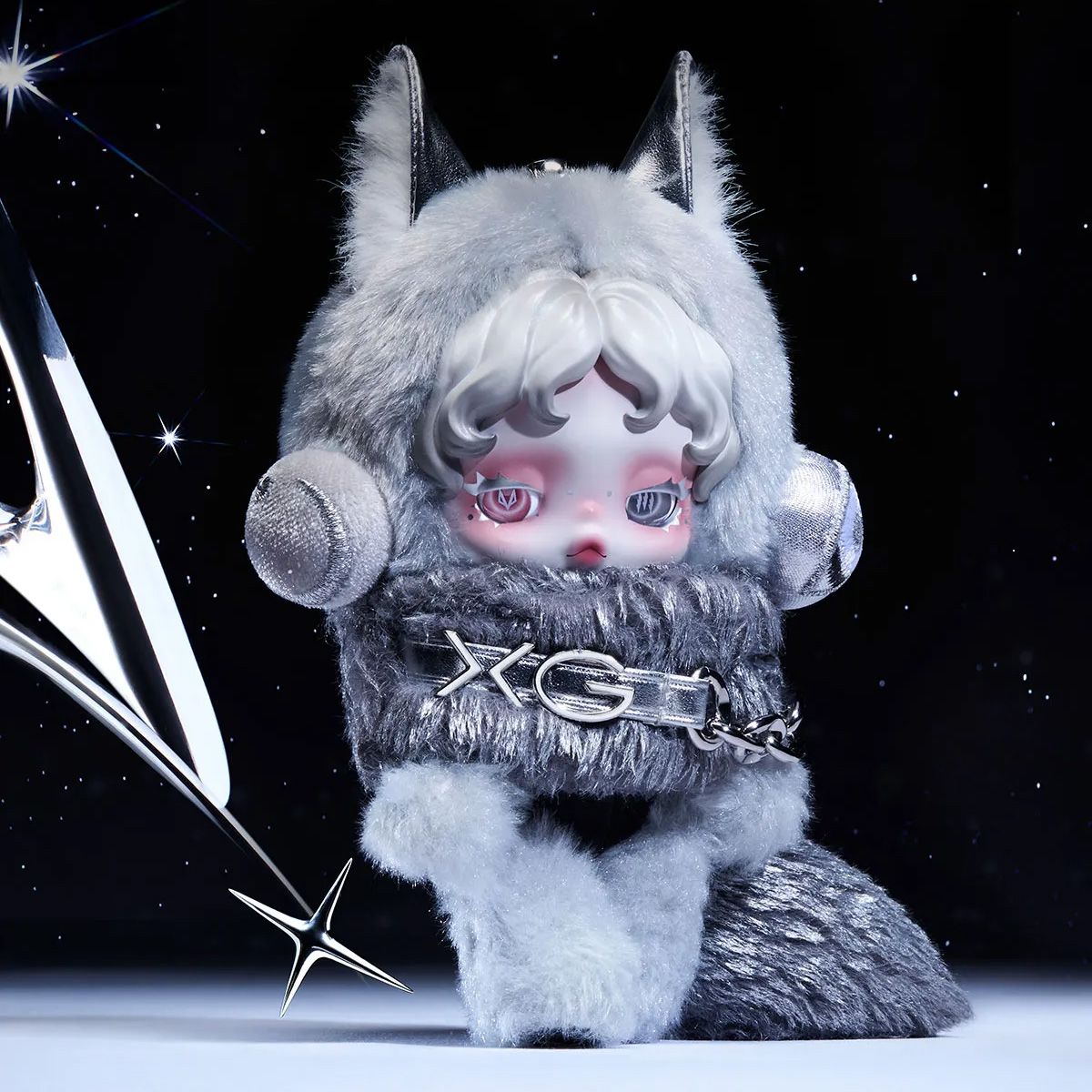 正規品】POP MART SKULLPANDA × XG ぬいぐるみペンダント（日本限定