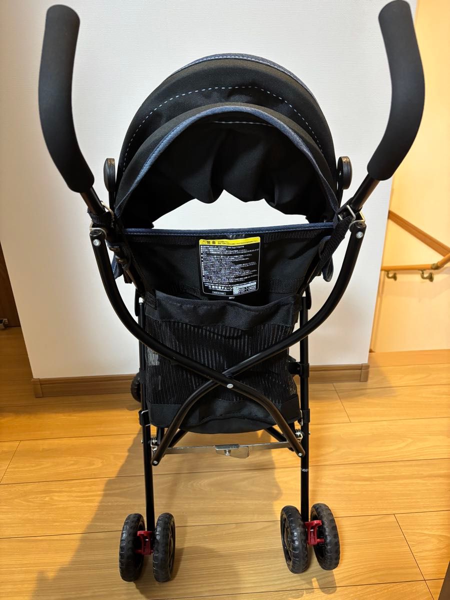 軽量B型ベビーカー バギー ブラック 折りたたみ式｜Yahoo!フリマ（旧