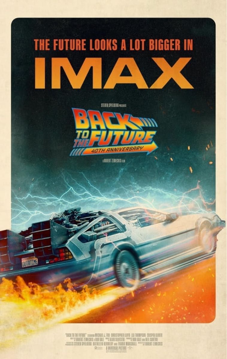 バック・トゥ・ザ・フューチャー 40周年 IMAX限定 A3ポスター｜Yahoo