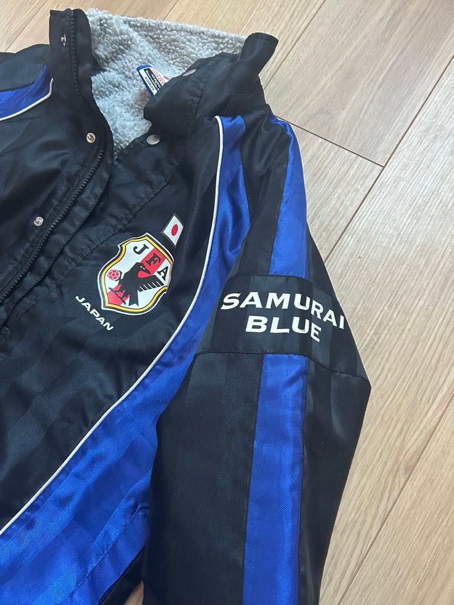 JFA JAPAN サッカー 日本代表 ベンチコート 130サイズ ブラック ブルー