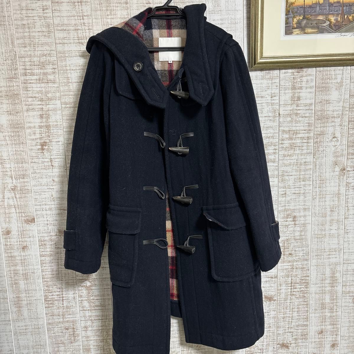 ダッフルコート 裏地チェック柄 フード付き MACKINTOSHPHILOSOPHY38