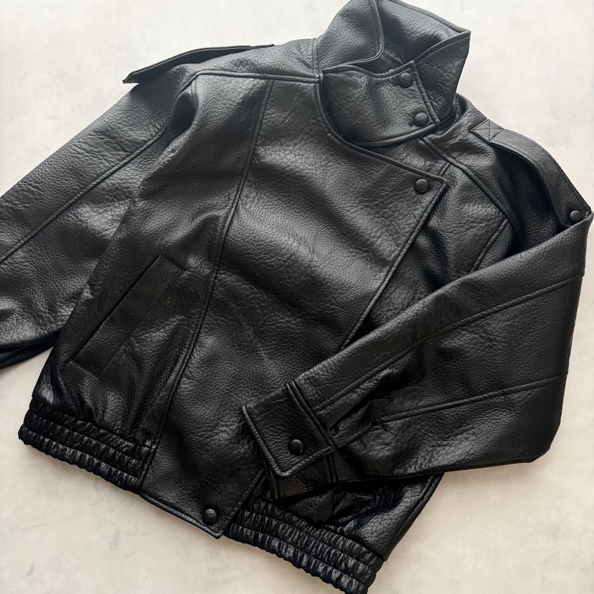 新品未使用】ZARA ザラ フェイクレザージャケット S（7〜9号）｜Yahoo