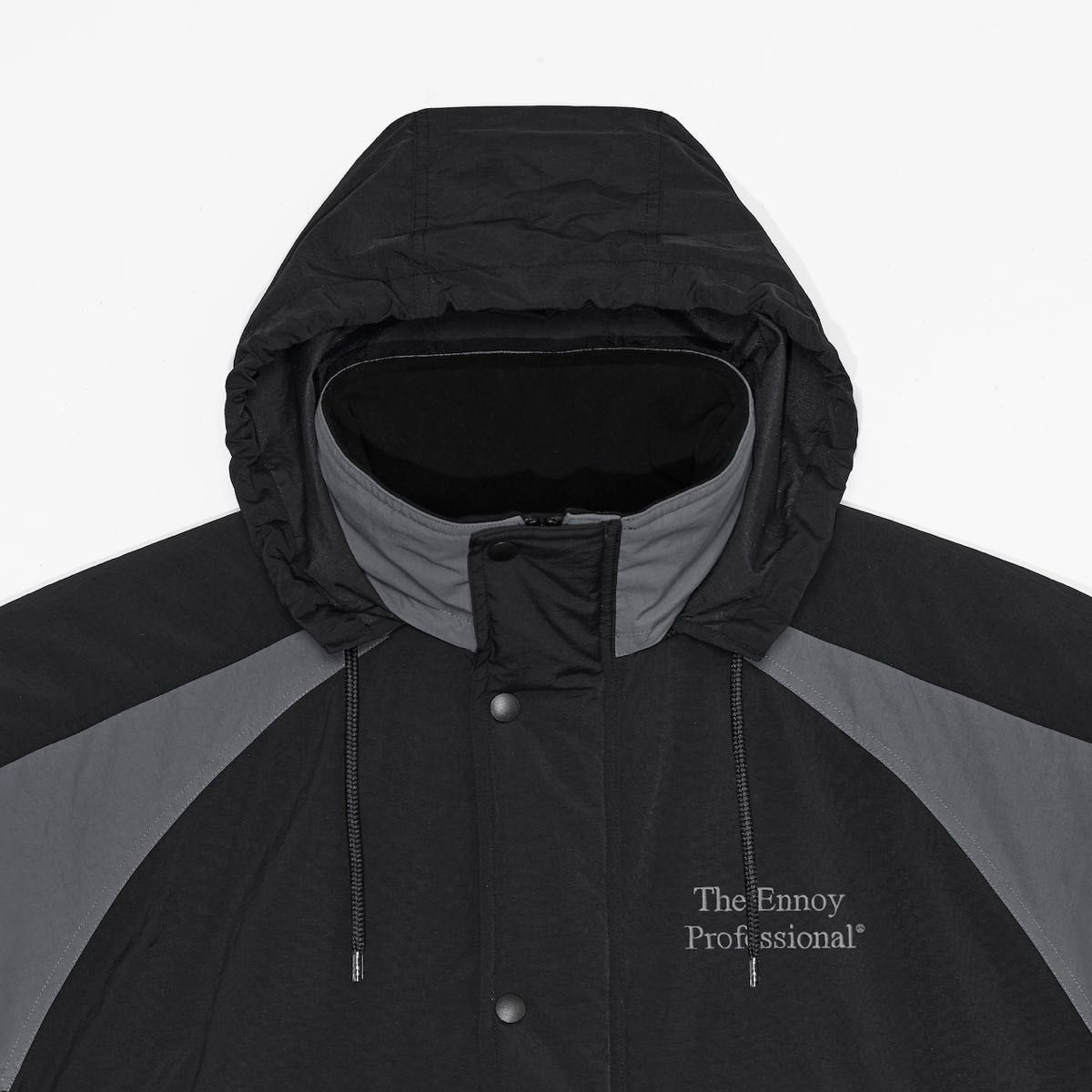 ennoy PADDED NYLON BDNCH COAT ブラックx ホワイト Sサイズ ベンチ