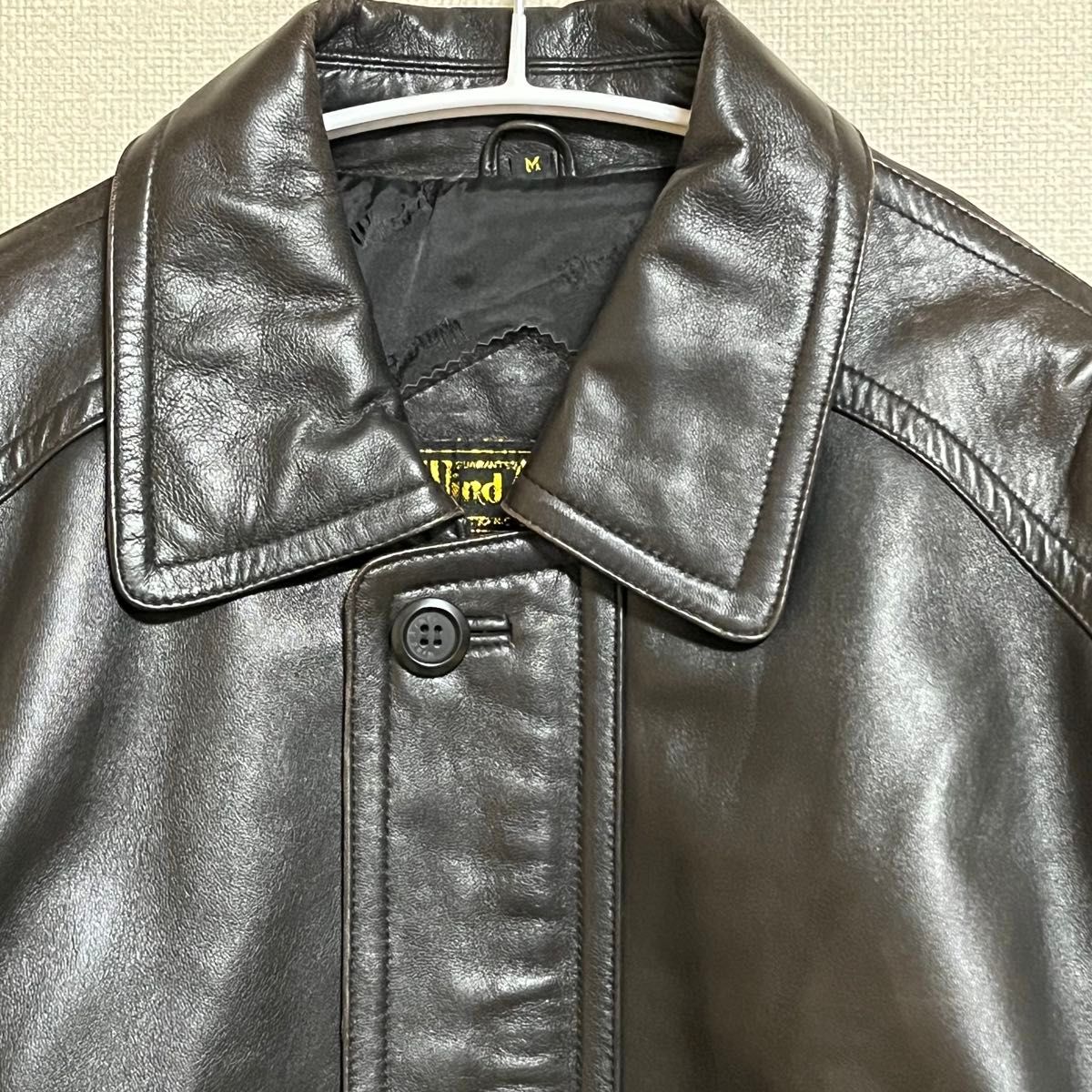 Wind Armor（ウインドアーマー）本革レザーハーフコート/ジャケット M