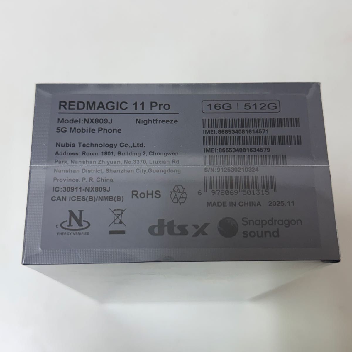 未開封 REDMAGIC 11 PRO 512GB グローバル版｜Yahoo!フリマ（旧PayPay