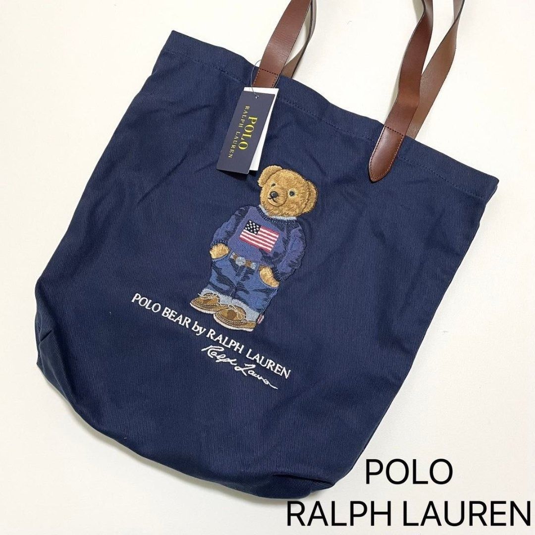 POLO Ralph Lauren トートバッグ ポロベア ネイビー 紺 ラスト1個 ポロ