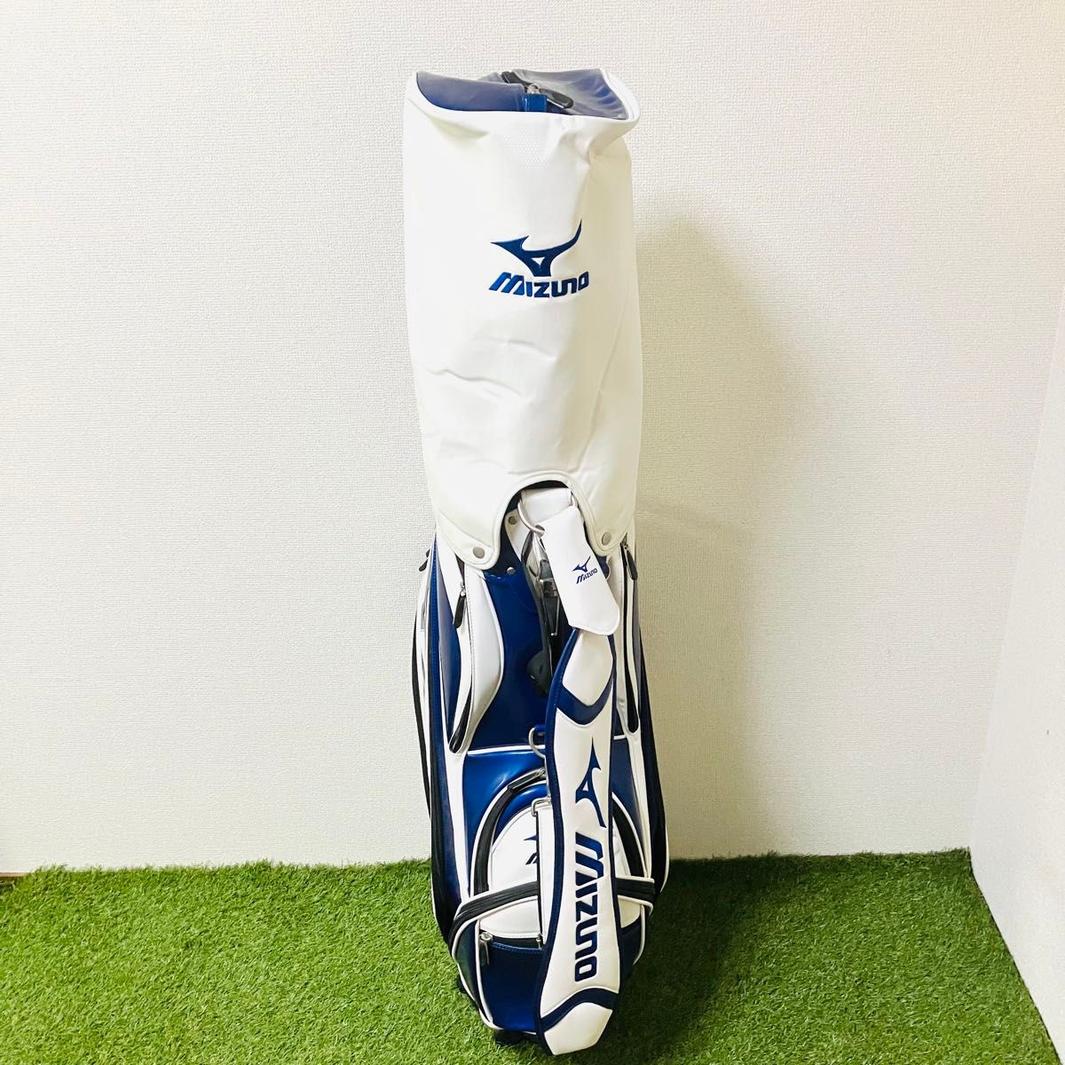 MIZUNO ミズノ ゴルフ キャディバッグ プロモデル ブルー ホワイト 9型