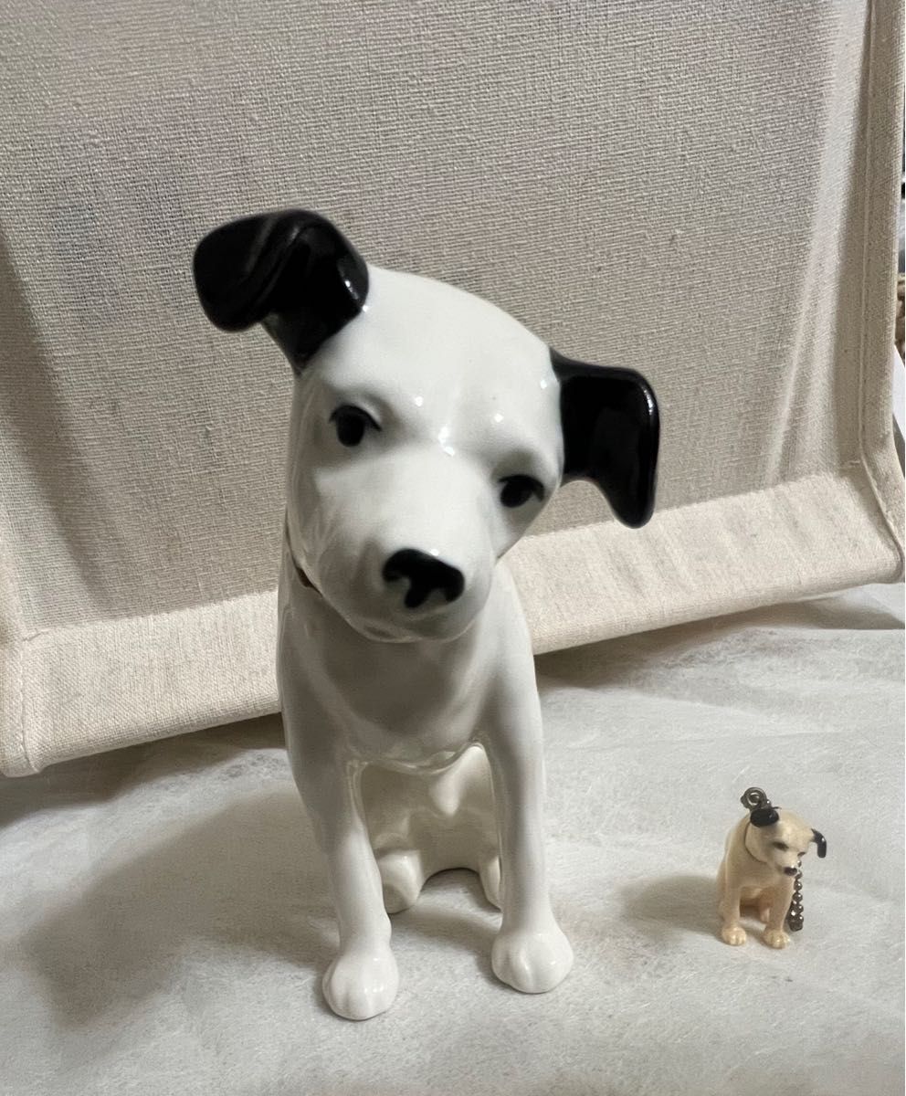 ビクター犬 ニッパー君 陶器製 11 5～12cm ミニサイズニッパー組ん