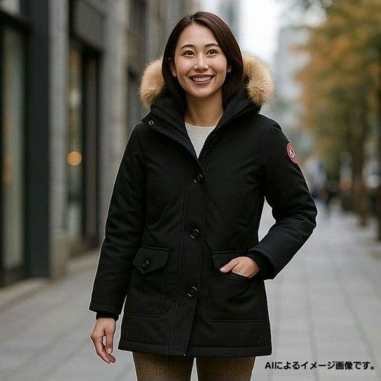 CANADA GOOSE カナダグース ブロンテパーカ XS 黒 ファー 2603JL