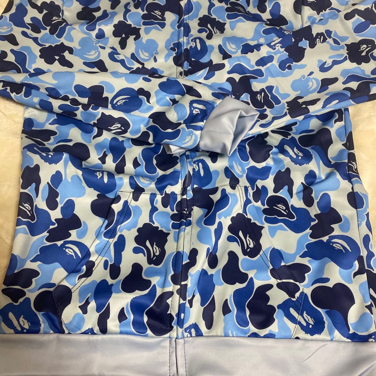 A BATHING APE BAPE シャークパーカー 迷彩 ブルー｜Yahoo!フリマ（旧