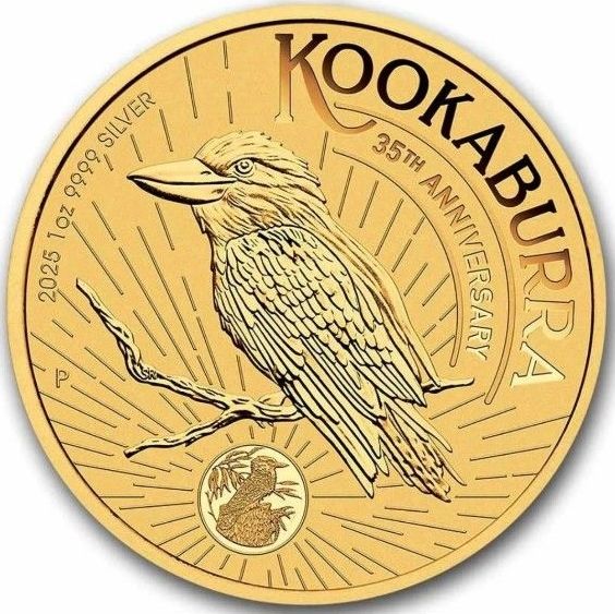 超レア 2025年 カワセミ銀貨 純銀 1オンスゴールドプレート銀貨 マネー