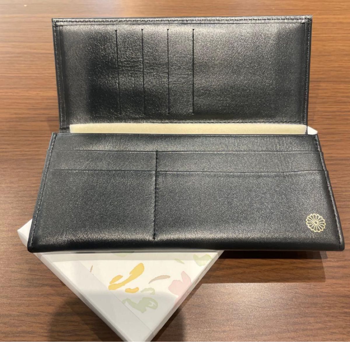 新品未使用/箱・袋付き】皇居限定 ブラック黒 特製長財布 レザー 本革