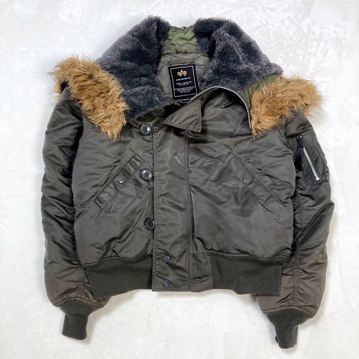 ALPHA INDUSTRIES アルファ N-2B フライトジャケット ミリタリー 短丈
