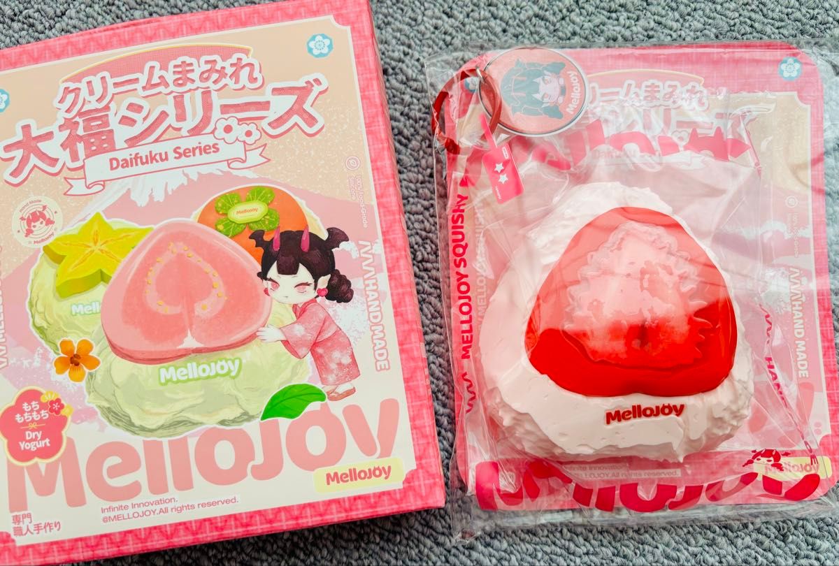 Mellojoy メロジョイ スクイーズ くりーむまみれ大福 いちご jojo