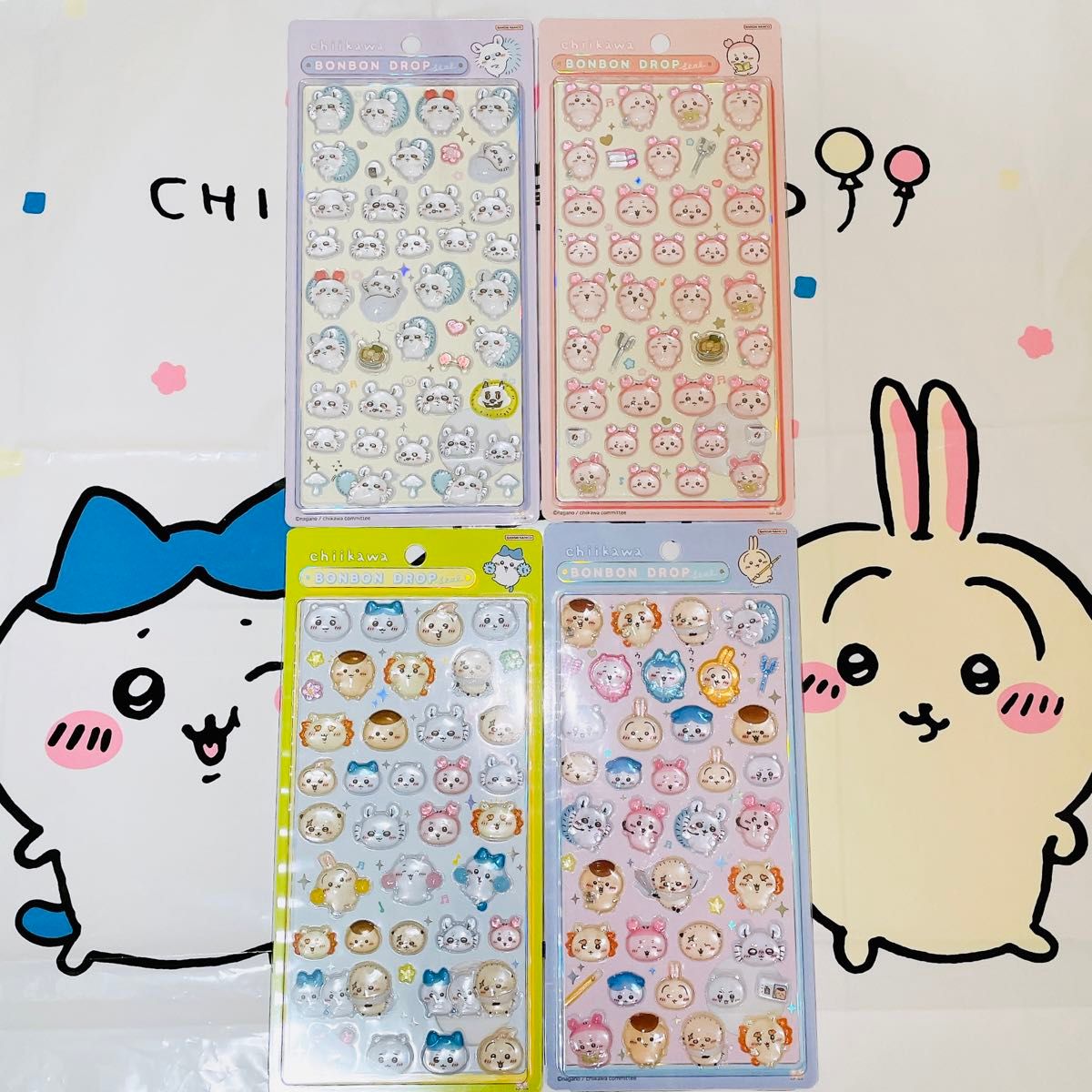 正規品 4種セット ちいかわ ボンボンドロップシール セット 第二弾