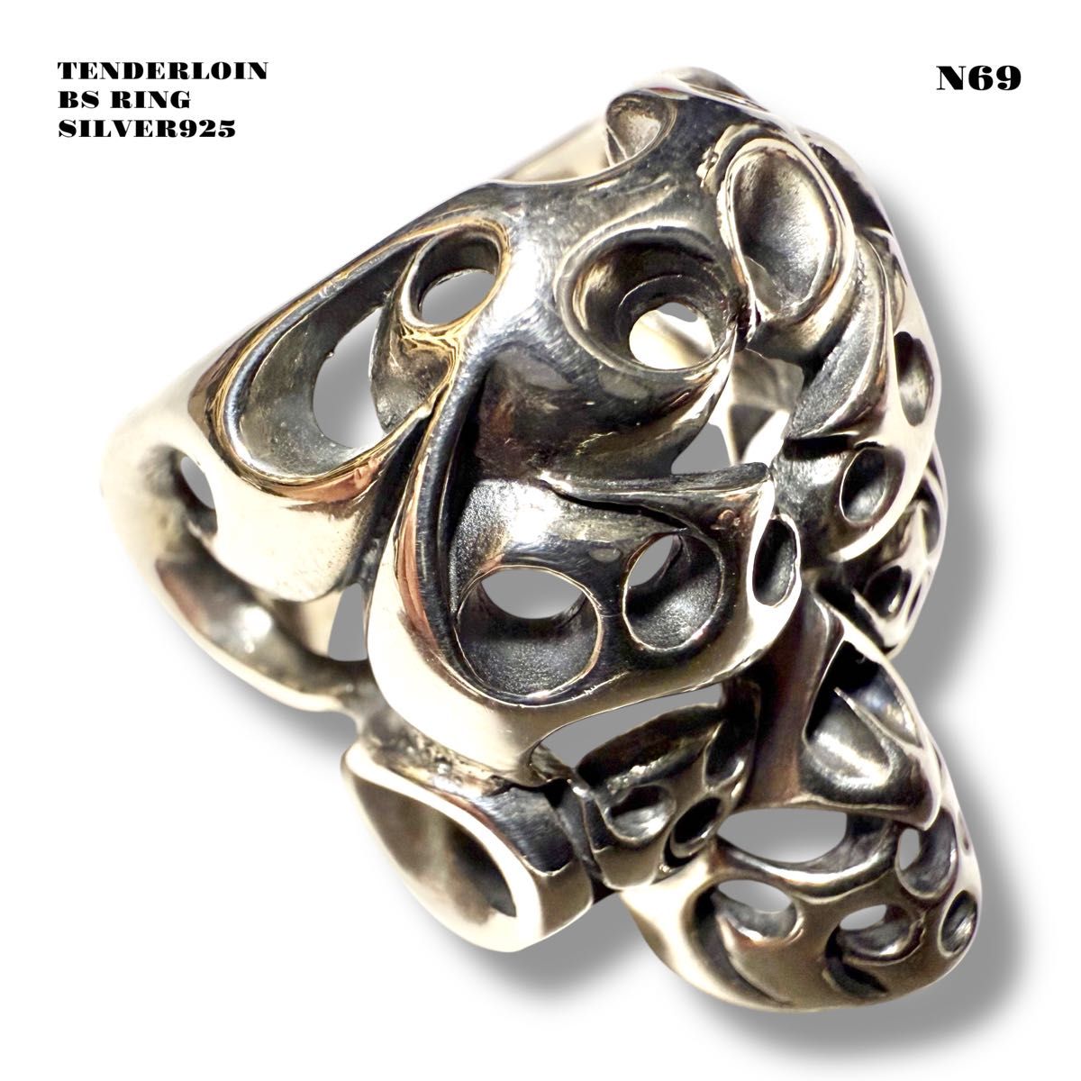 人気品 TENDERLOIN テンダーロイン T-SKULL RING BS ボルネオスカル