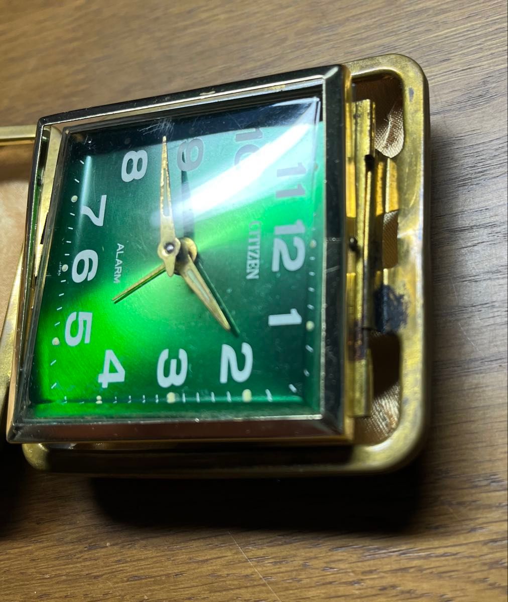 ジャンク品】CITIZEN トラベルクロック ヴィンテージ アンティーク
