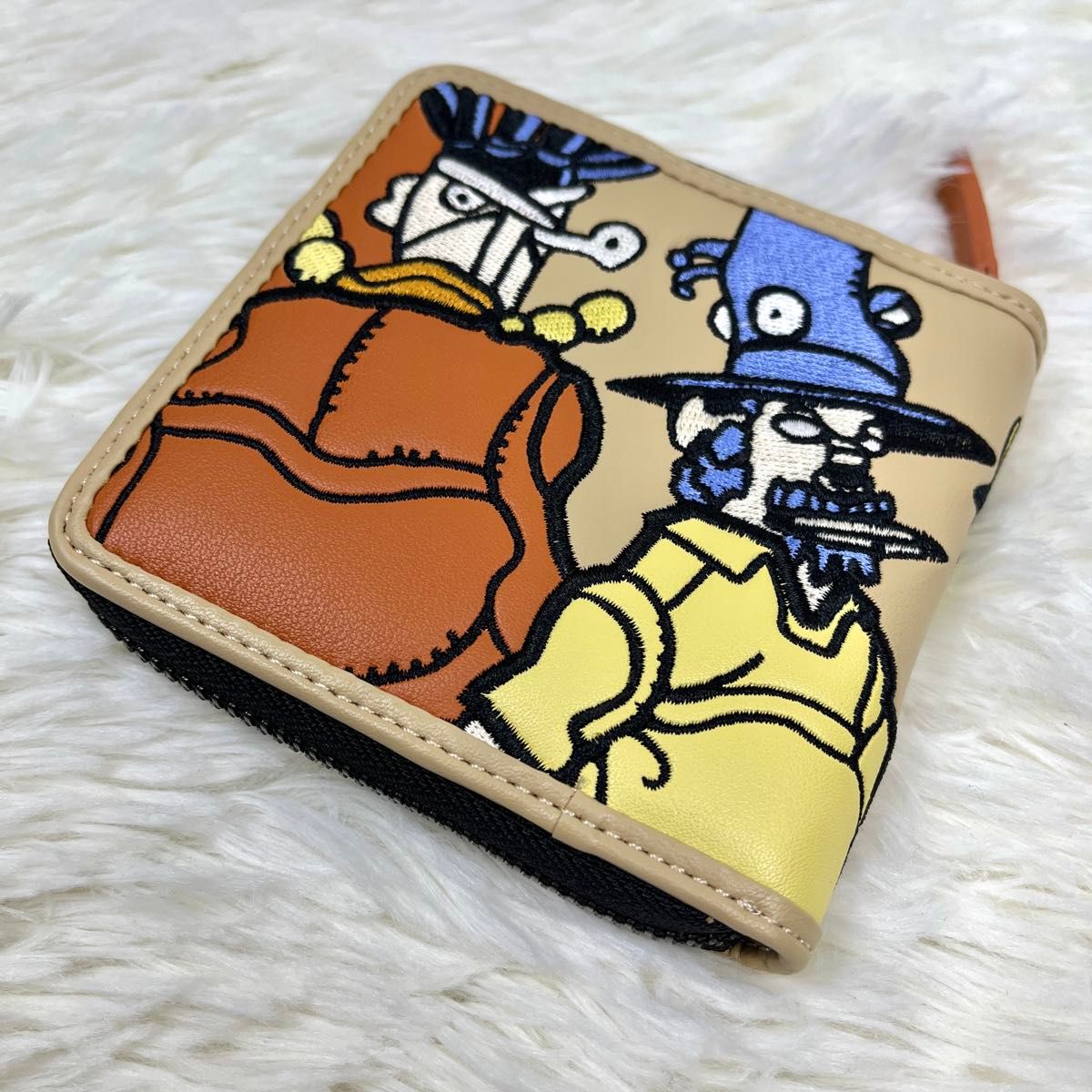 ジョジョ×グラニフ オインゴ・ボインゴ 2つ折り財布 刺繍｜Yahoo